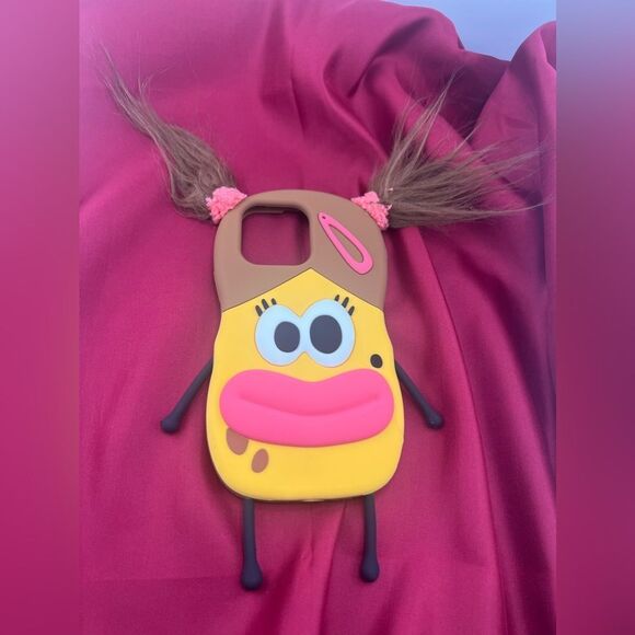 Quirky 3D Cartoon Character Phone 15 Pro Max Case - Picture 4 of 6